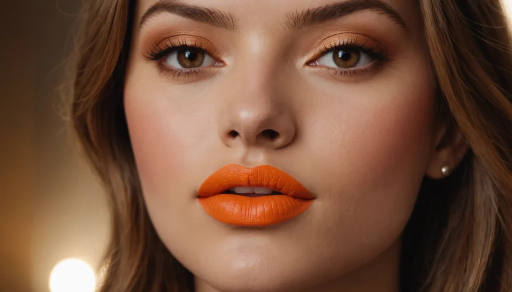 rouge à lèvre rouge orangé